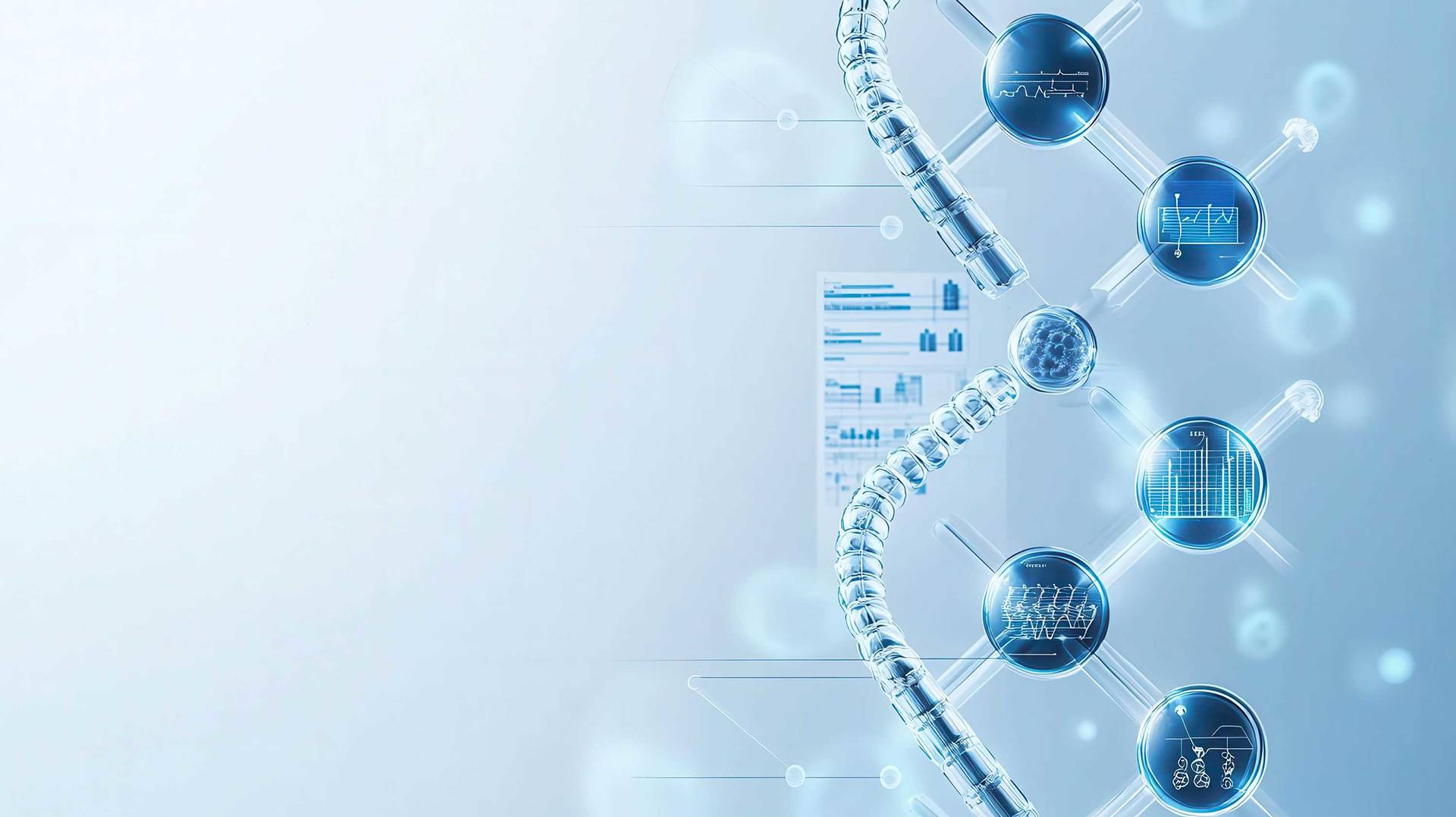 Visualization of a biopharma companys workflow from lab to clinic