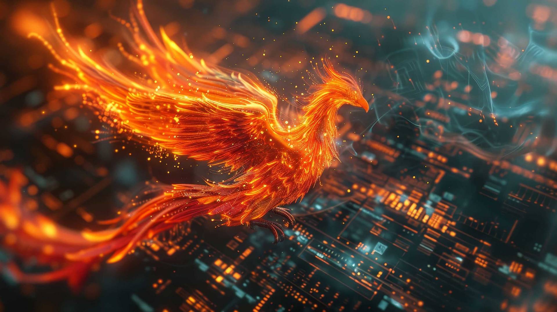 A digital phoenix rising