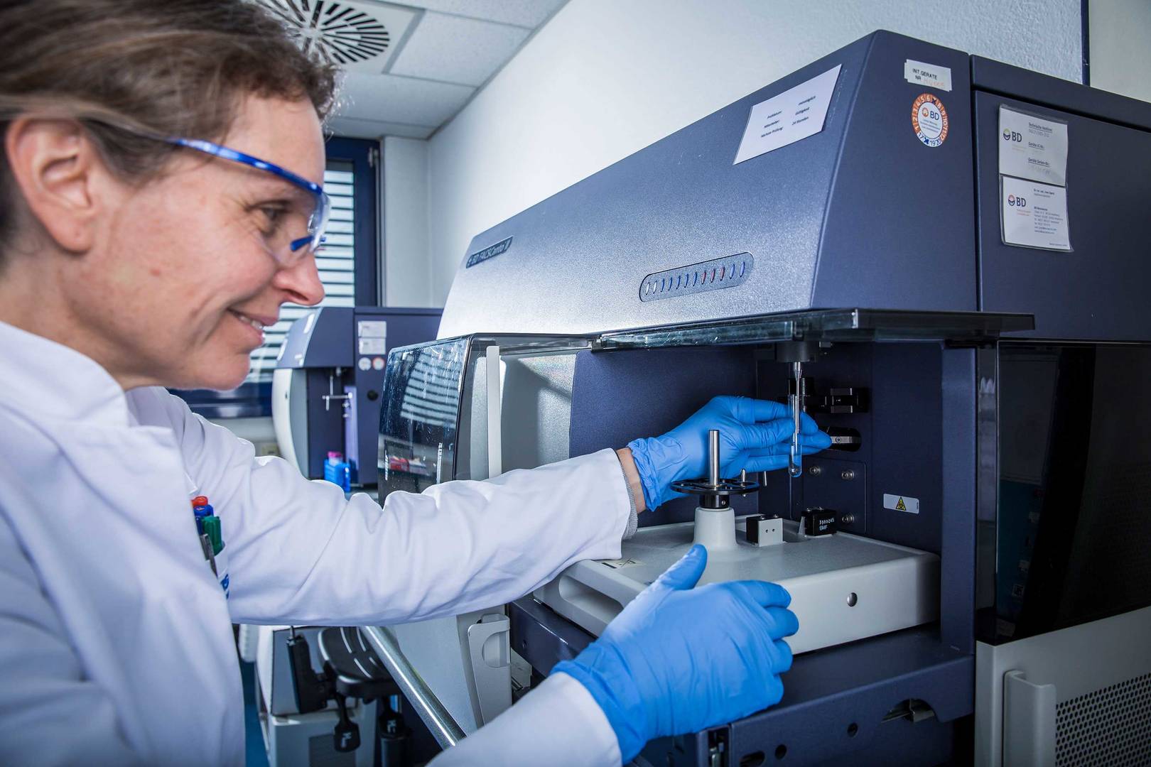 Scientist working in laboratory