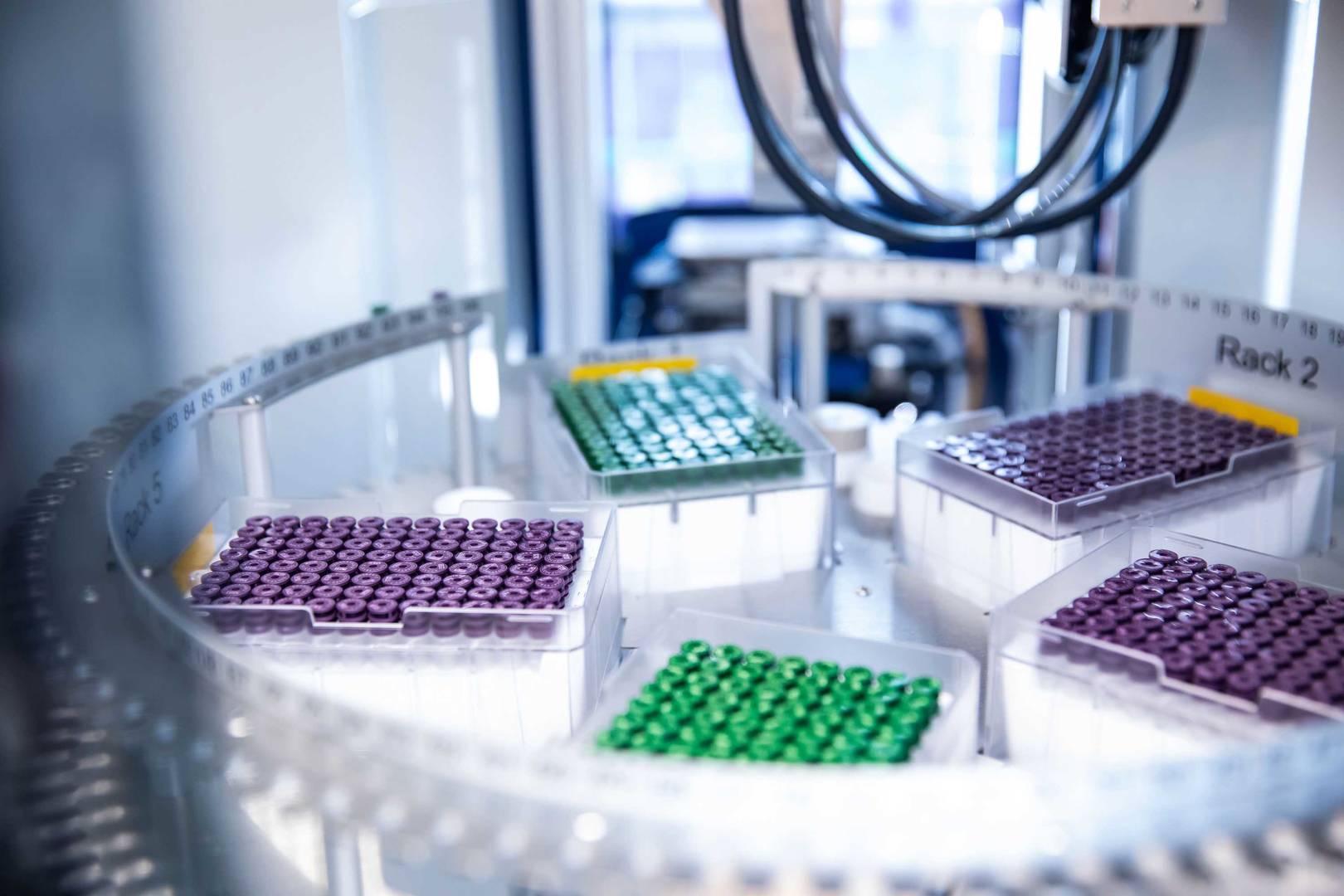 High-throughput NMR measurements using a SampleJet