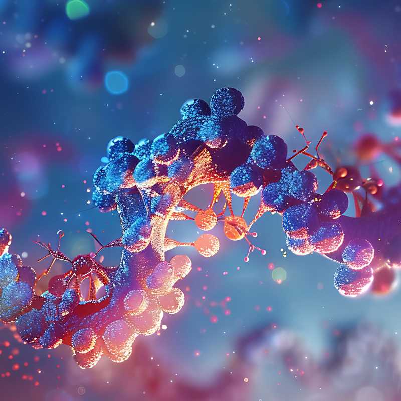 Ribosome facilitating protein synthesis in a biological research study