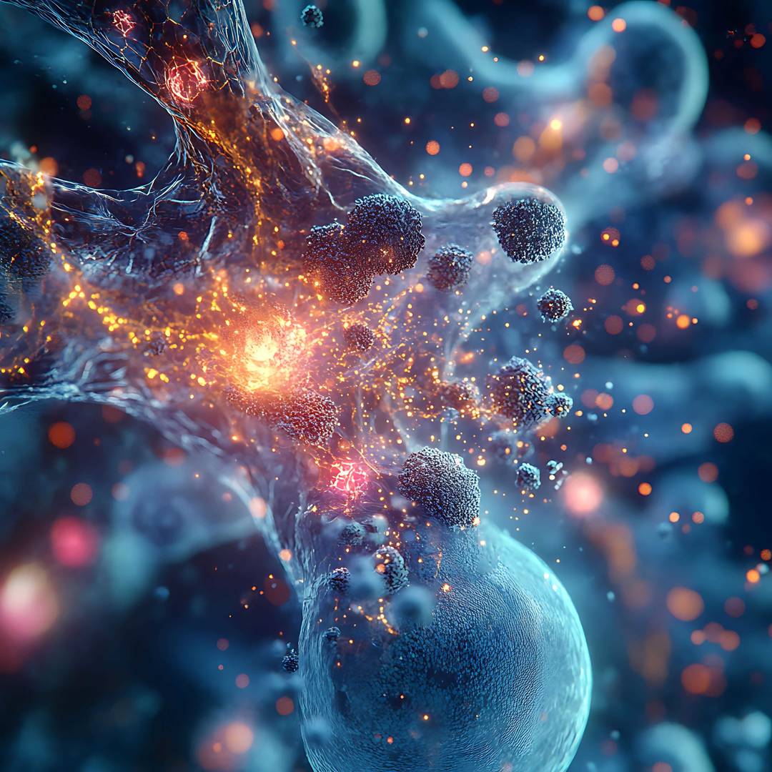 Cells actively metabolizing substances